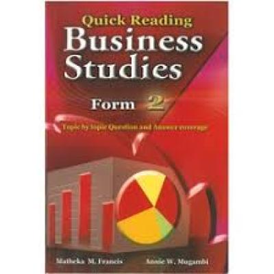 Quick Reading Secondary Business Studies F2